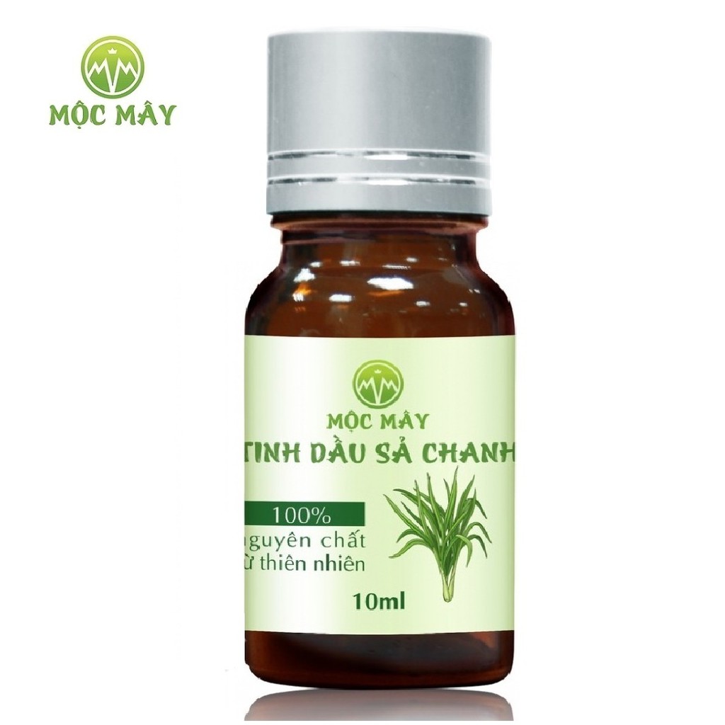 Tinh dầu sả chanh hữu cơ Organic 10ml Mộc Mây, có kiểm định bộ y tế, chất lượng và mùi hương vượt trội