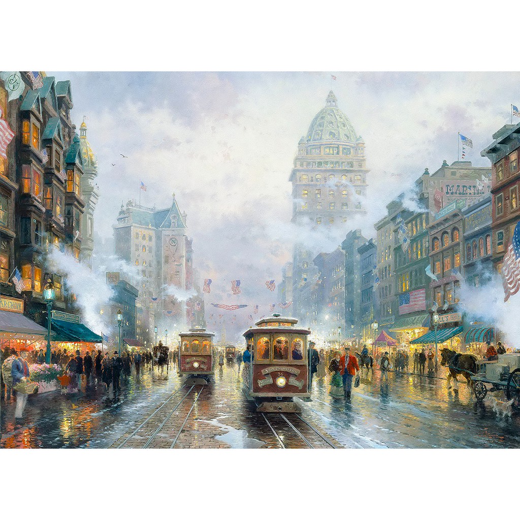 Tranh ghép hình Tini Puzzle 450 mảnh bằng giấy The Heart of San Francisco - có nhận in theo yêu cầu tranh xếp hình 36x50