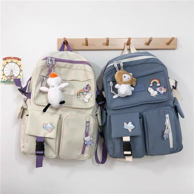 Balo nữ đi học thời trang Ulzzang Hàn Quốc, cặp sách đẹp hàng cao cấp dễ thương