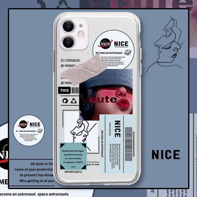 Ốp Điện Thoại Silicon Mềm Trong Suốt Siêu Mỏng Họa Tiết Hoạt Hình Cho iphone 14 MAX 13 PRO 12 / 11 XR 6S XSMAX 7 8 + SE2020 X 6 + XS