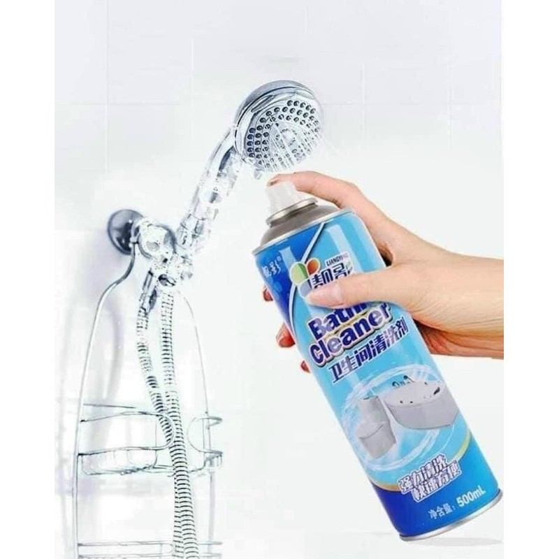 Bình Xịt Bọt Tuyết gột rửa phòng tắm - dọn dẹp vệ sinh Bathroom Cleaner - chai xịt vệ sinh nhà tắm siêu sạch