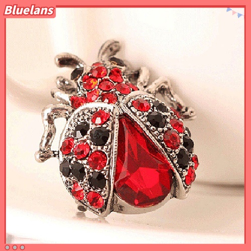 Ghim gài áo hình bọ cánh cứng đính đá lạ mắt