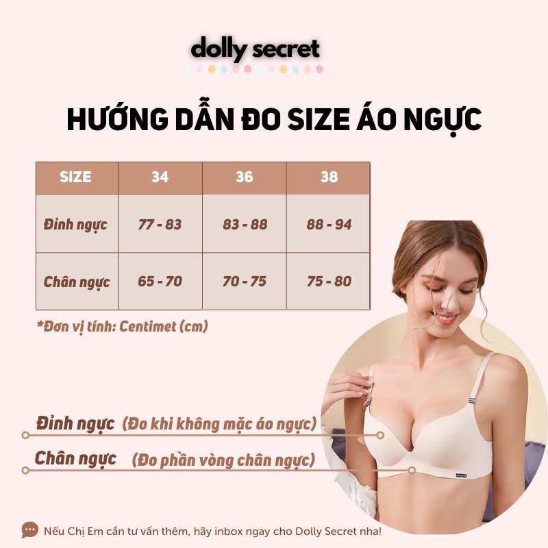 Áo lót nữ áo BRA len tăm viền ren hoa có 3 nấc cài có đệm mỏng không dây chống tuột cao cấp DOLLY SECRET A02