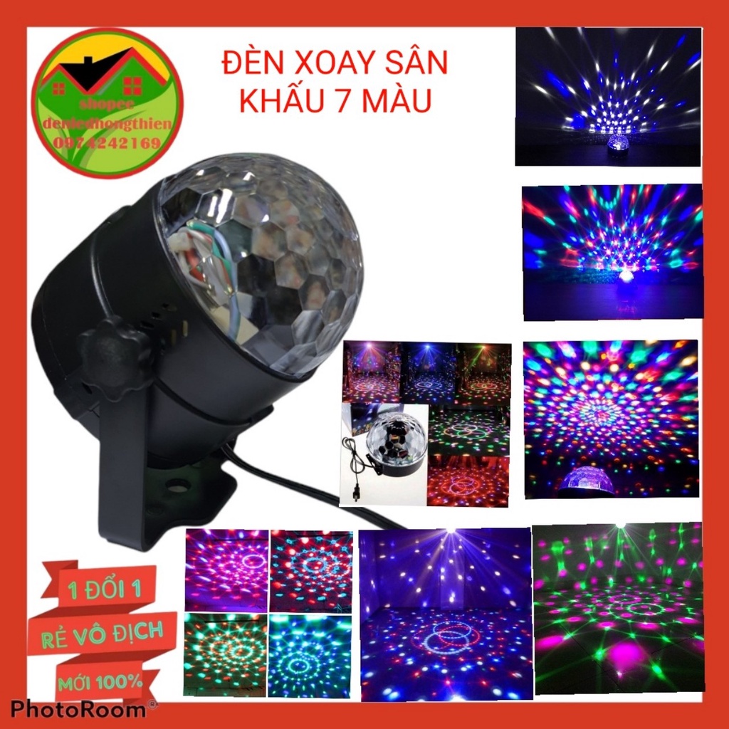 Đèn xoay sân khấu 7 màu