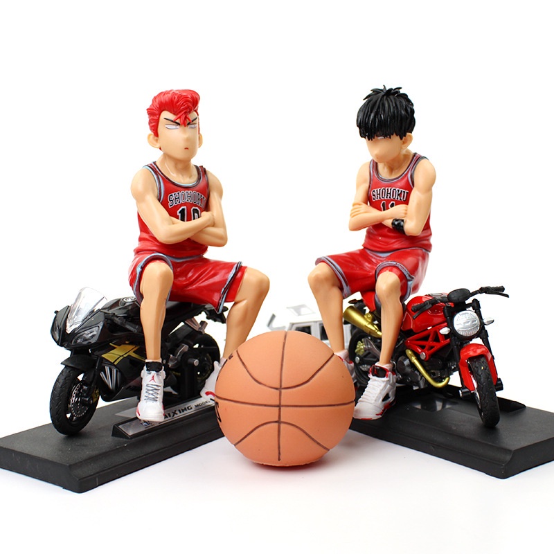 Mô Hình Cầu Thủ Bóng Rổ Hanamichi Sakuragi Kaede Rukawa Anime Slam Dunk 15Cm