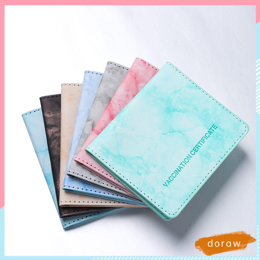 Vỏ Bọc Hộ Chiếu Bằng Da PU Họa Tiết Vân Đá Chống Thấm Nước Nhiều Màu Sắc
