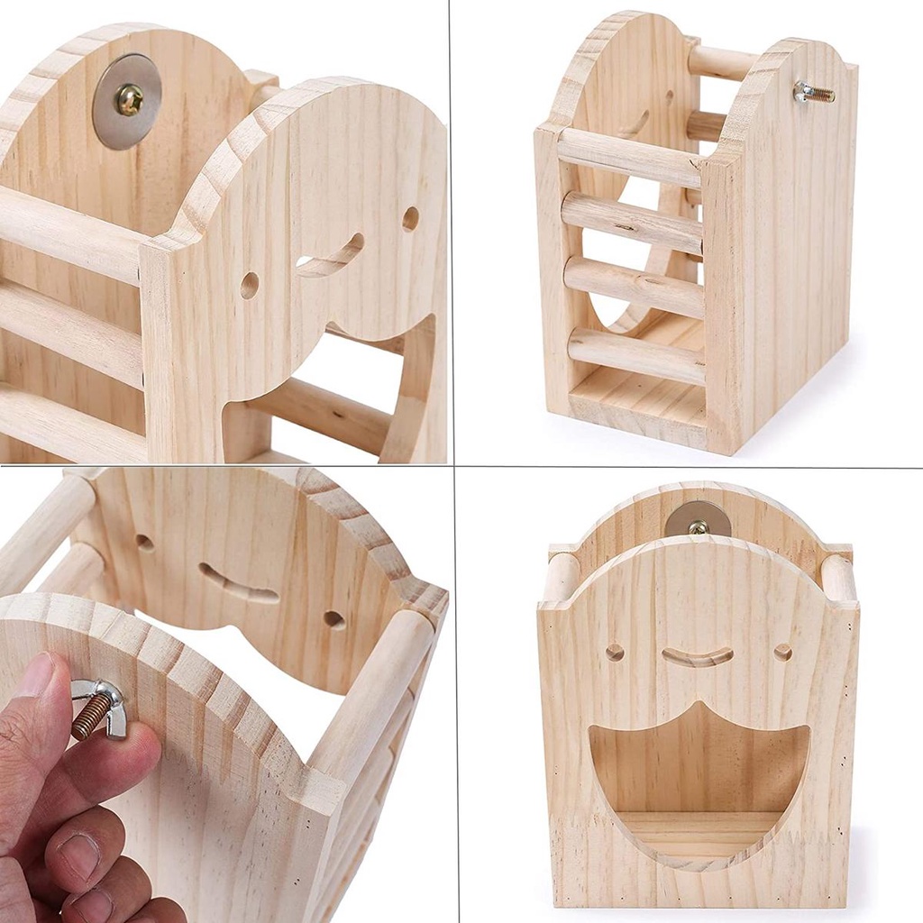 Giá Đỡ Đứng Bằng Gỗ Treo Lồng Cho Thỏ / Heo / Thỏ