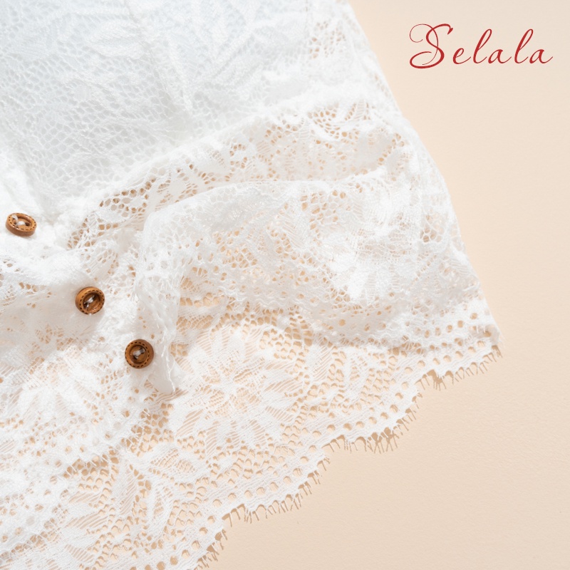 Áo Bra Ren Khuy Selala Đệm Mỏng Siêu Mềm Mịn Thoáng Mát 2S10