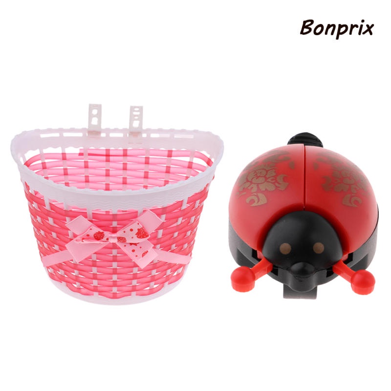 Giỏ Trước + Sau Xe Đạp / Mua Sắm Hình Bọ Rùa / Chuông Cho Bé Gái