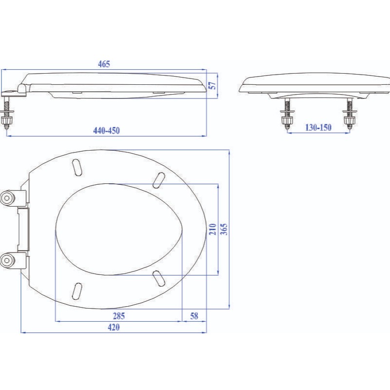 nắp nhựa bồn cầu gatabbaths mã 1803