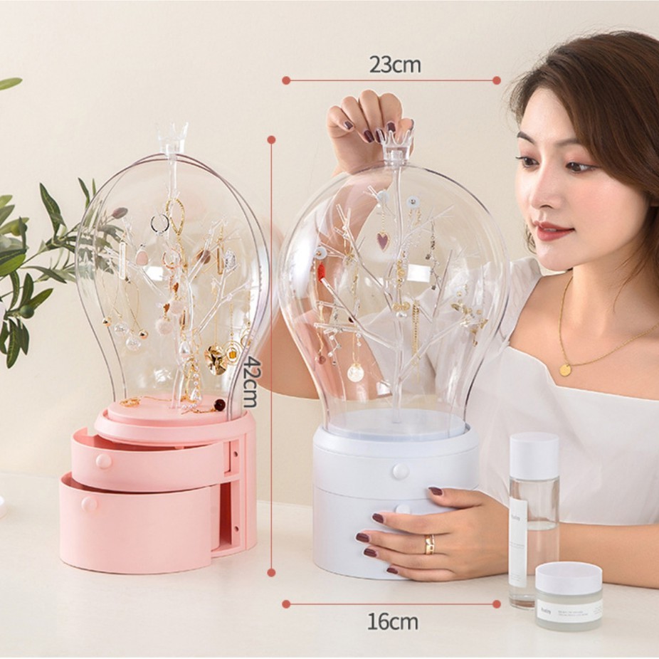 (Có sẵn)Hộp móc treo khuyên có đèn led