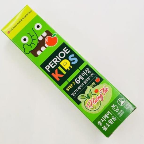 Kem đánh răng trẻ em Perioe Kids Hàn Quốc (75g) mầu xanh