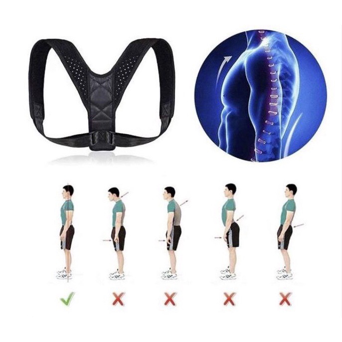 Đai Chống Gù Lưng, Định Hình Cơ Thể Giúp Chống Cong Vẹo Cột Sống