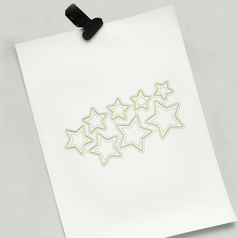Khuôn Cắt Giấy Làm Từ Kim Loại Hình Ngôi Sao AOTO Trang Trí Scrapbook