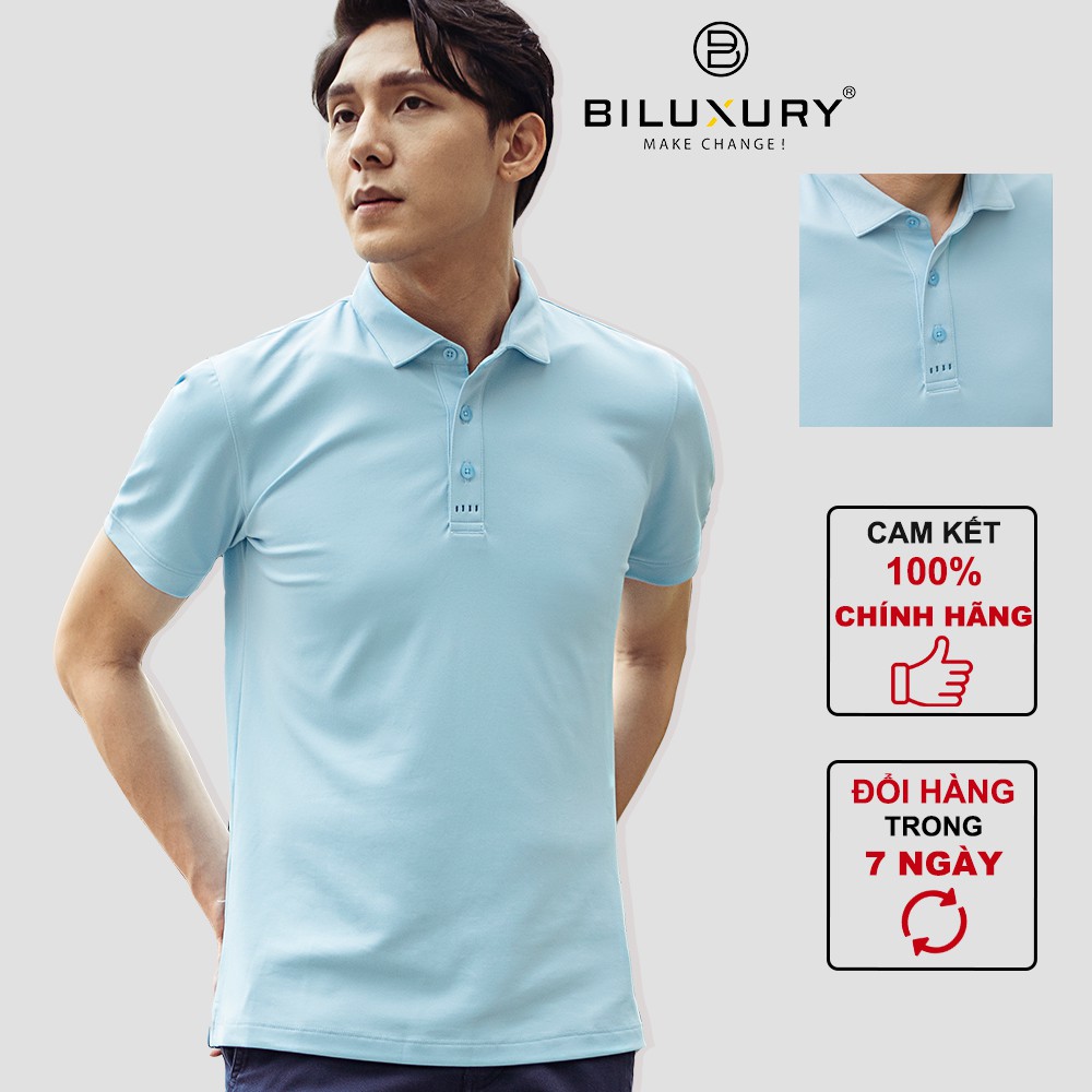 Áo polo nam Biluxury cổ bẻ cao cấp thoáng mát không nhăn đẳng cấp 5APCB007XNG | BigBuy360 - bigbuy360.vn