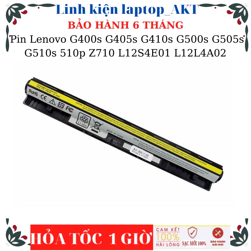 Pin laptop Lenovo Ideapad G400s G405s G410s G500s G505s G510s S410p S510p Z710 L12S4E01 L12L4A02 L12L4E01 L12M4A02