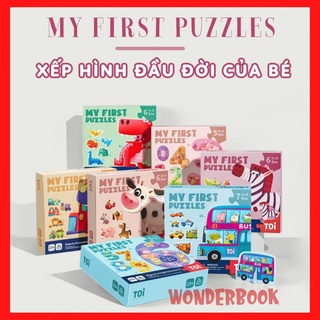 Xếp hình cho bé 2+ My first puzzle chính hãng TOI đồ chơi ghép hình puzzle đầu đời nhiều chủ đề cho bé