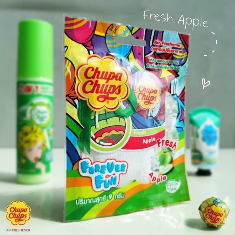 Túi thơm Chupa Chups mùi trái cây treo phòng tủ quần áo ô tô