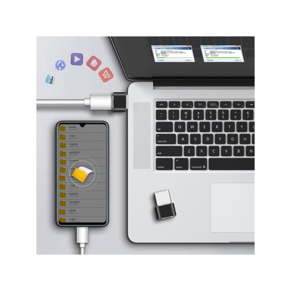 Set 2 Đầu Chuyển Đổi Từ Cổng Usb C 3.1 Type C Sang Usb 3.0 Type A Chuyên Dụng