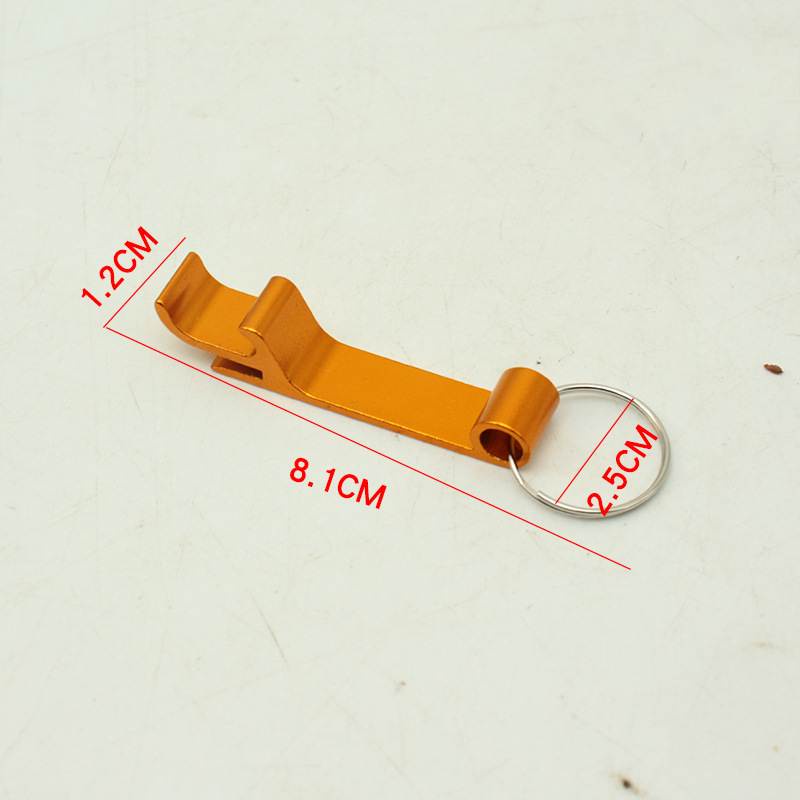 Dụng Cụ Mở Nắp Chai / Lon Bia Mini Bỏ Túi Bằng Hợp Kim Nhôm Có Móc Khóa Tiện Dụng Cho Nhà Bếp / Quán Bar
