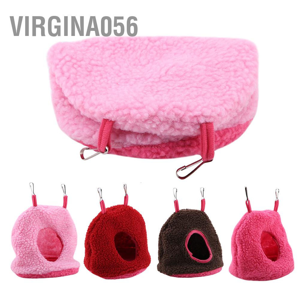 Virgina056 4 màu Vẹt làm tổ Berber Lông cừu Ấm áp sang trọng Võng treo giường xích đu Hang động cho chim thú cưng