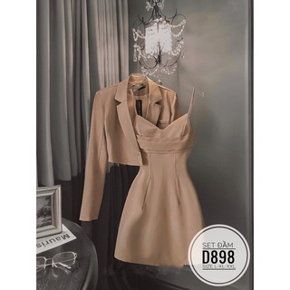 (60-90kg) Ảnh Thật MINSTORE BIGSIZE Set đầm D898