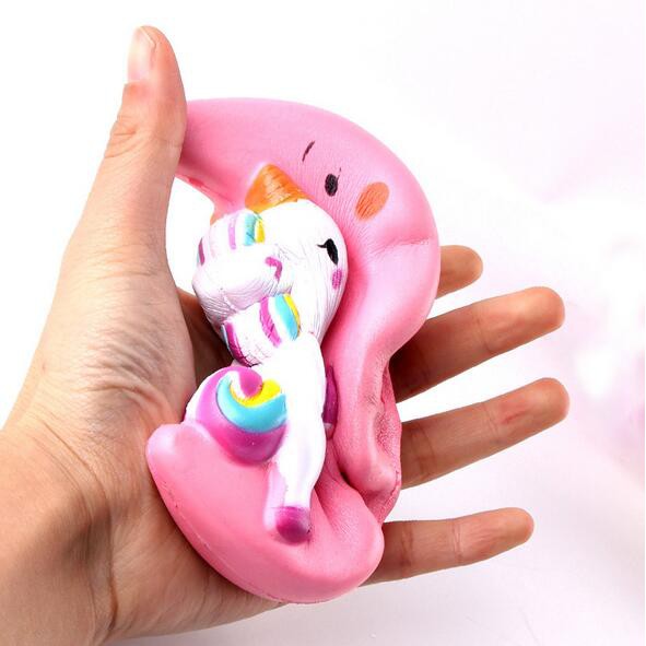 Đồ Chơi Xốp Squishy Giảm Stress Hình Ngựa Một Sừng Dễ Thương Cho Bé