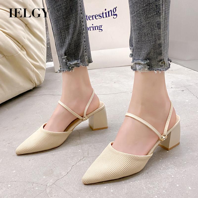 Giày cao gót nữ IELGY mũi nhọn đơn giản thời trang Hàn Quốc