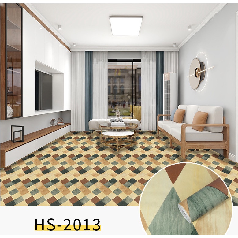 1 mét decal dán nền dán sàn PHONG CÁCH SẮC MÀU HS2013
