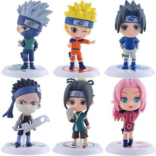 Đồ Chơi:06Mô Hình Nhân Vật Naruto Cao 6-7cm Có Giá Đỡ - Mẫu 03