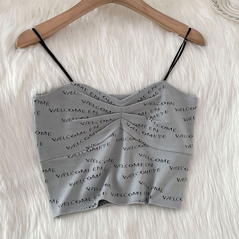 Áo Croptop Hai Dây Ôm Dáng Thời Trang Cho Nữ