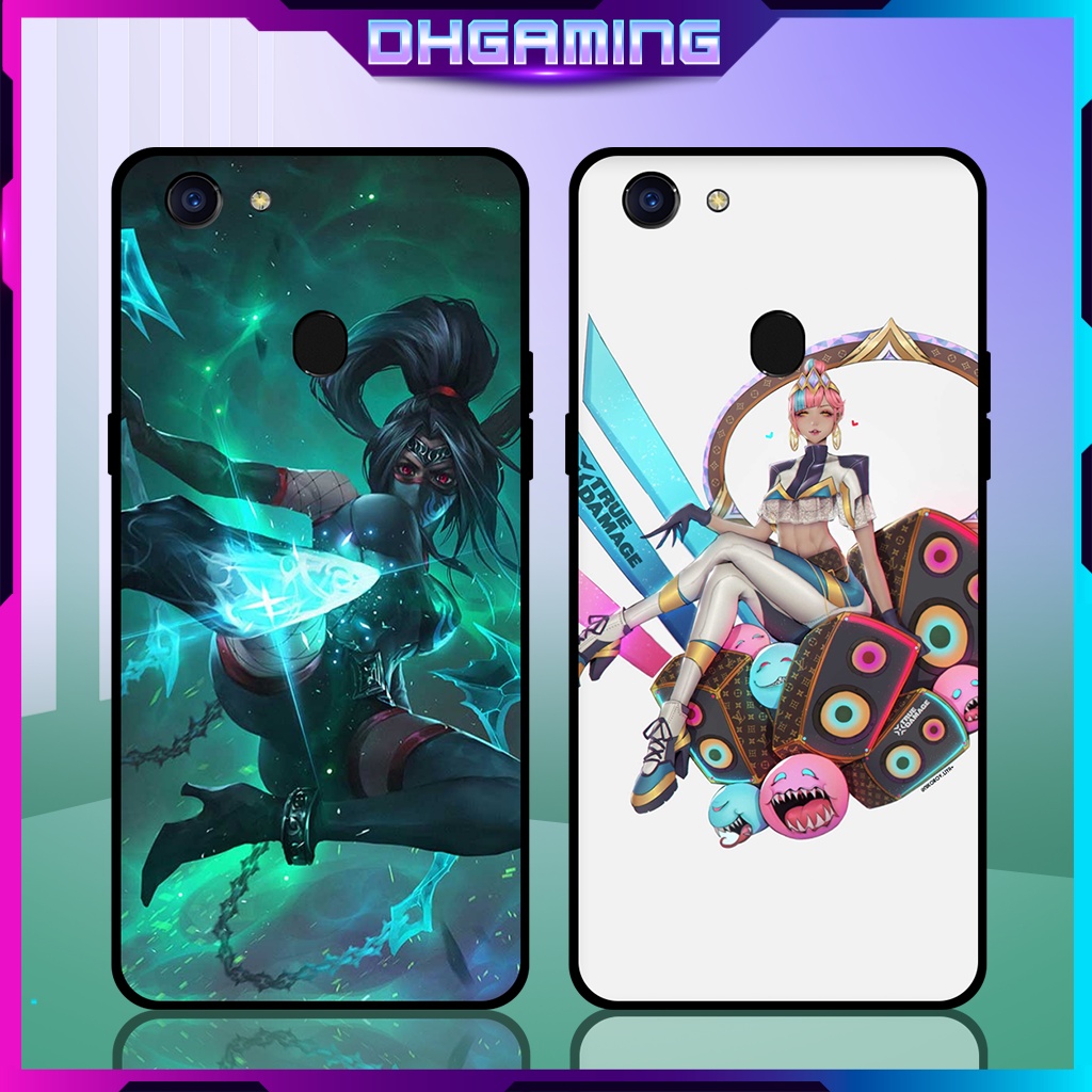 Ốp lưng điện thoại F5 - F5 YOUTH - F7 in hình game liên minh Akali Sát Thủ & Qiyana True Damage LV -
