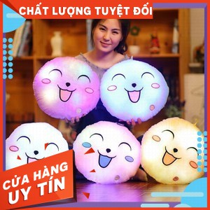 [FREESHIP-150K] GỐI TRÒN HÌNH MẶT CƯỜI CÓ ĐÈN