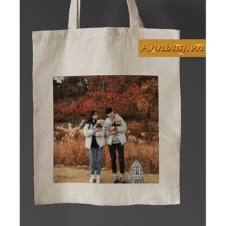  Nhận in theo yêu cầu Túi canvas túi vải bố túi tote  Túi vải canvas túi tote túi bố in theo yêu cầu 