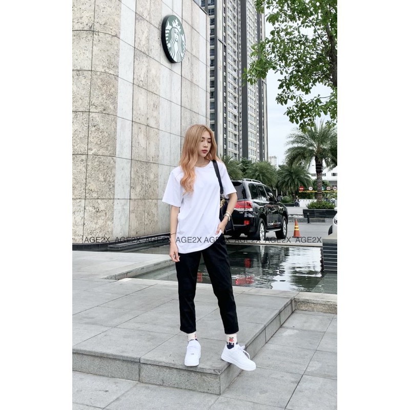 Quần baggy nữ AGE2X chất kaki phối sọc thun gân co giãn thoải mái hàng vnxk, vintage, trẻ trung | BigBuy360 - bigbuy360.vn