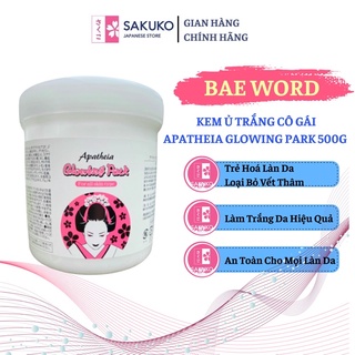 Kem ủ trắng da body, trắng da toàn thân cô gái nhật apatheia glowing pack hộp 500g - sakuko store