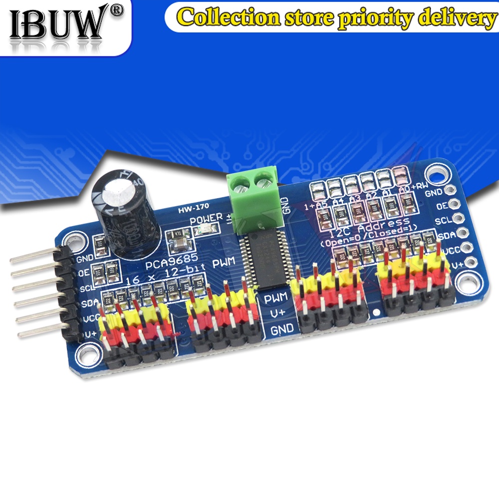 1 Mô Đun 16 Kênh 12-bit PWM/Servo Driver - I2C giao Diện - PCA9685 Cho Arduino Raspberry Pi