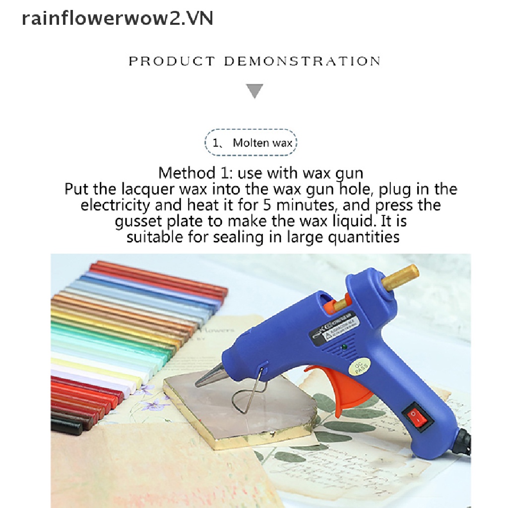 Bộ 10 Que Sáp Dùng Đóng Dấu Niêm Phong Bì Thư / Làm Thủ Công