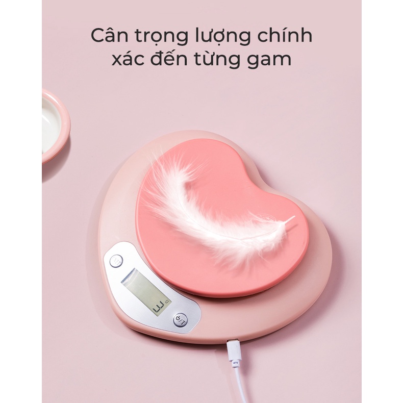 Cân Điện Tử Sức Khỏe Hình Lợn Màu Hồng Cực Xinh, Độ Chính Xác Cao(tặng kèm pin)