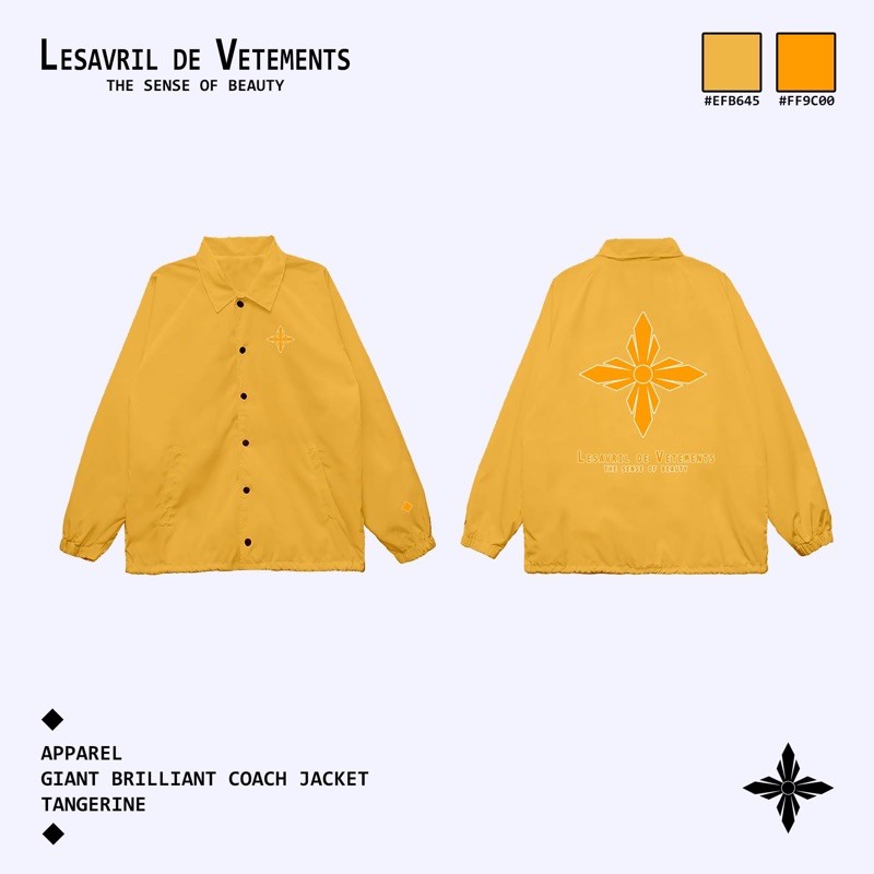 Áo khoác Jacket Lesavril de Vetements Brilliant Tangerine