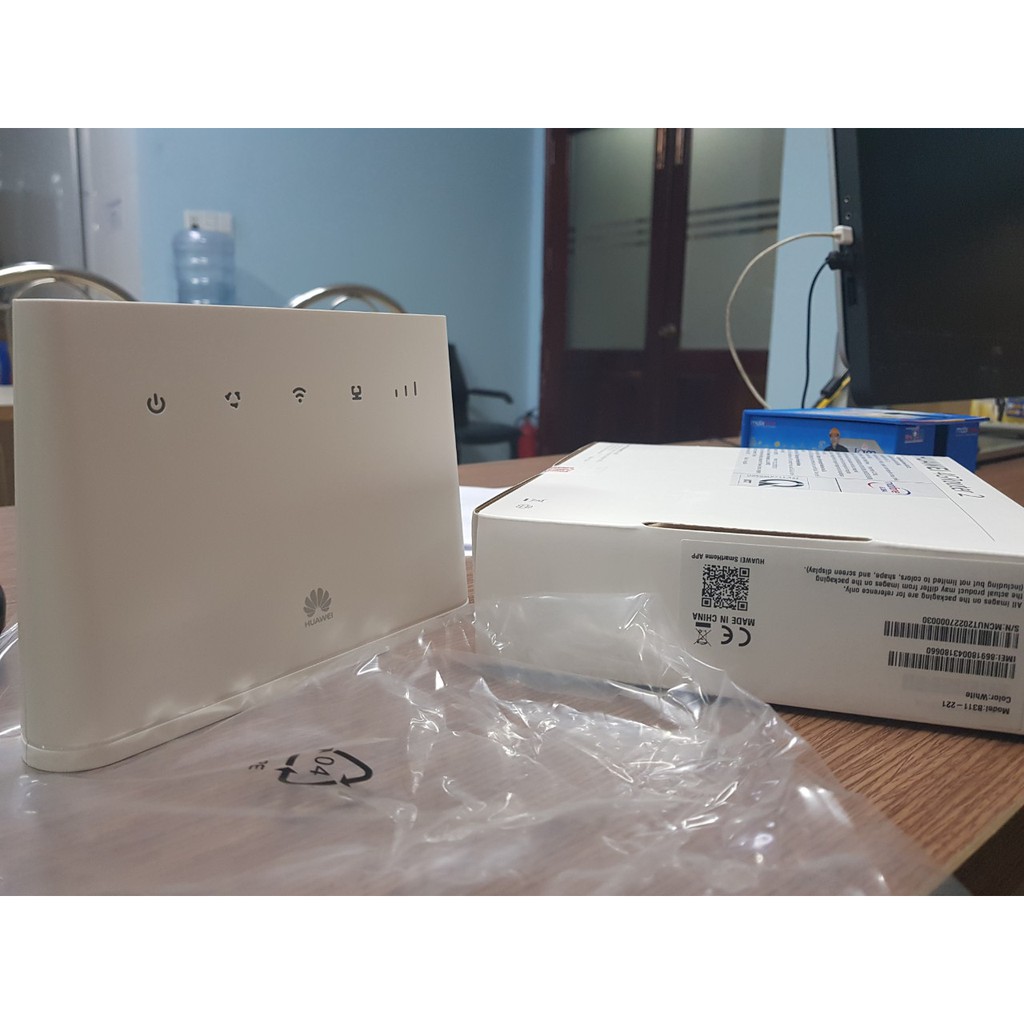 Bộ phát wifi 4G Mobiwifi tặng sim 4G miễn phí 1 tháng. Bộ phát wifi tại nhà gồm Router Huawei B311 và 1 sim 4G Mobifone