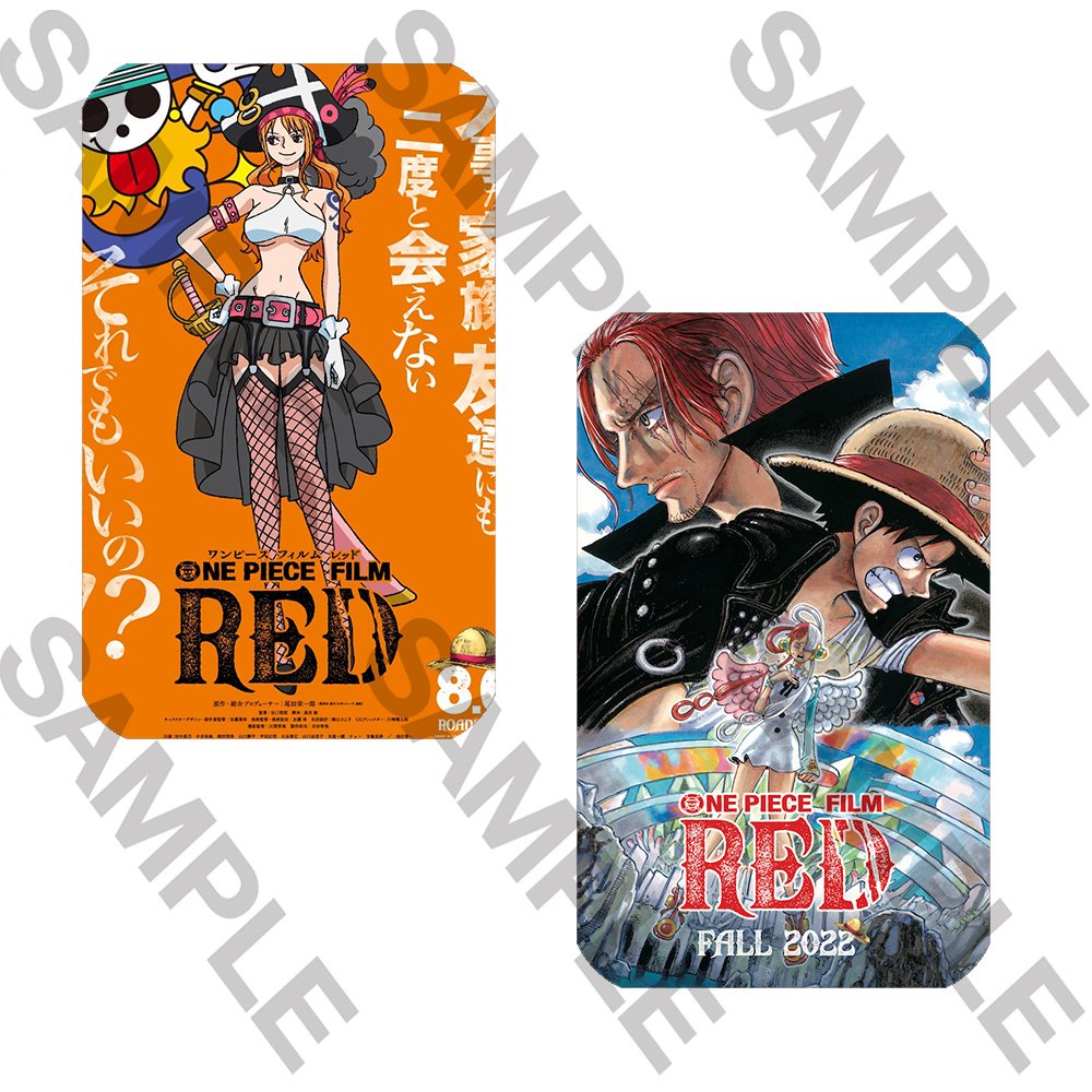 Thẻ Card Bo Góc Nhân Vật One Piece Phim RED - Giấy C300 Cứng Cáp - Màng Cán Sần Xịn