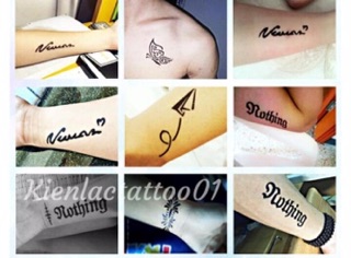 Hình xăm dán tattoo mini