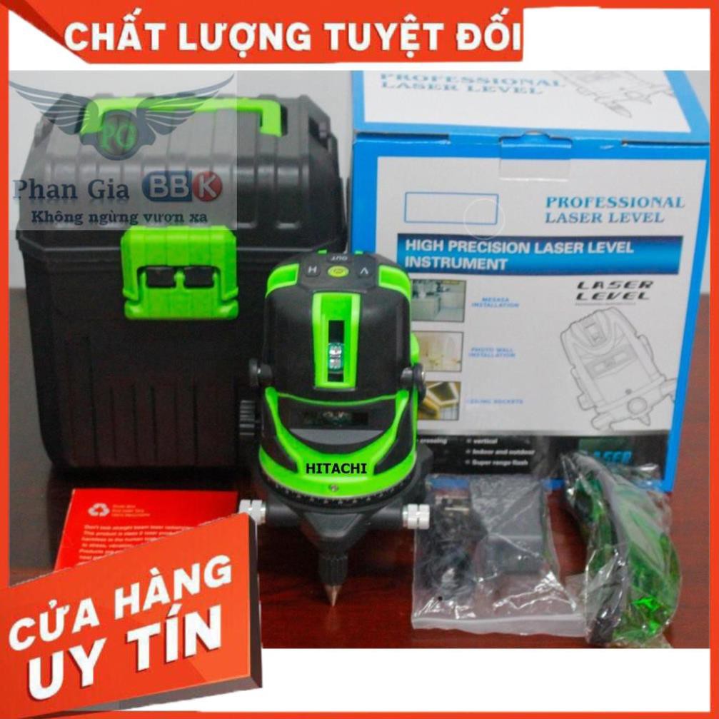 [SALE OFF]  Máy Cân Mực Bắn LAZE HITACHI Laser 5 Tia xanh (Tặng kèm chân 1,2m)