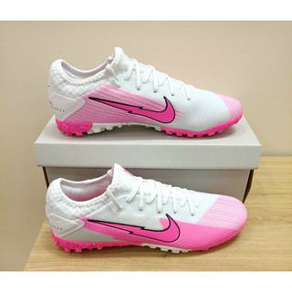  Giày Đá Bóng Sân Cỏ Nhân Tạo Mercurial Vapor 13 Pro Trắng Hồng 