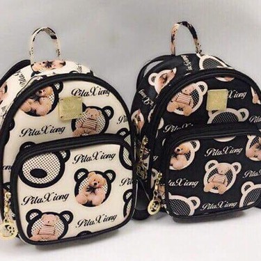BALO MINI HÌNH GẤU ĐEO 2 PHONG CÁCH