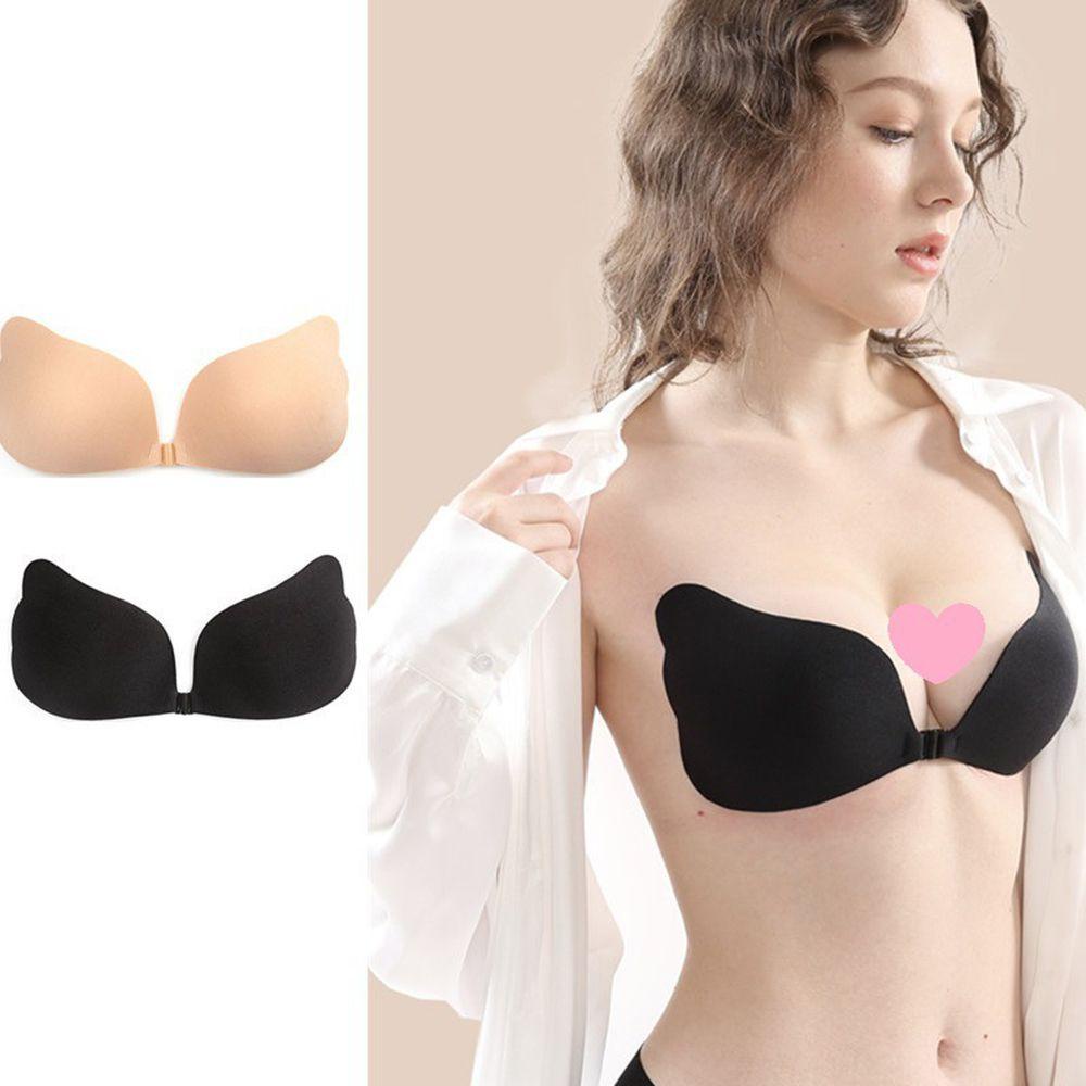 Áo Ngực Silicone Không Đường May Cài Khóa Trước Nâng Ngực Dành Cho Nữ