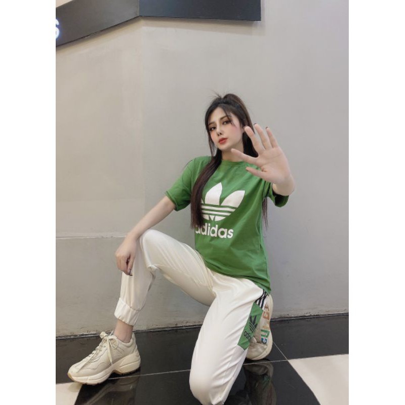 Bộ đồ nữ áo cộc quần dài Azidas chất đệp ZuLyshop | BigBuy360 - bigbuy360.vn