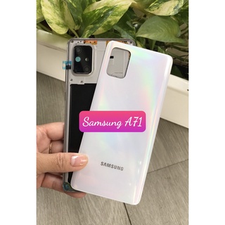 Bộ vỏ sườn samsung A71 -kèm phím .kính camera