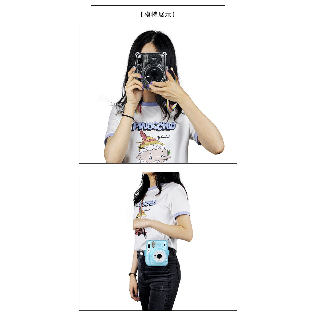 YIFILM Vỏ Trong Suốt Bảo Vệ Máy Ảnh Fuji Fujifilm Instax Polaroid Mini11 Mini 11